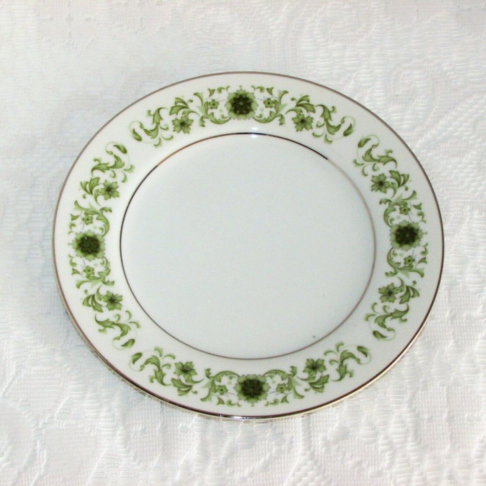 Bread Plate Towne House Green Dale Fine China Vintage Japan Dinnerware